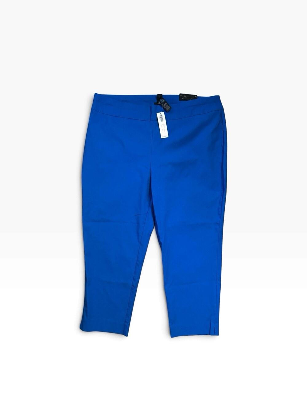 Chicos So Slimming Brigitte Women’s Pants Size 3.5, XL, 18 Crop Blue NEW